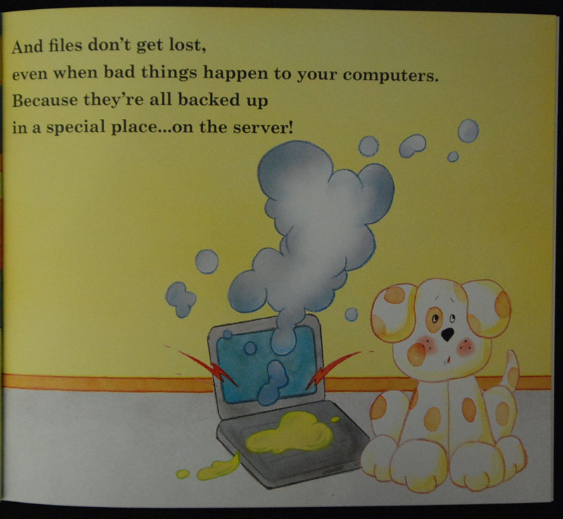 Illustration for article titled Microsoft's Brainwashing Children's Book: Mommy, Where Do Servers Come From?